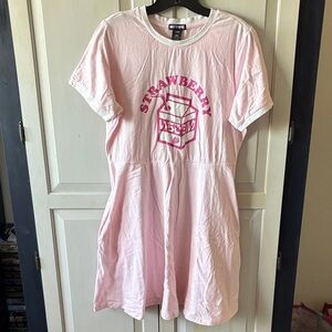 Hot Topic Kawaii Strawberry Milk Casual Dress